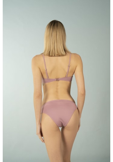 Estiva Luplu Straplez Bikini Takımı - Pudra Çok Renkli