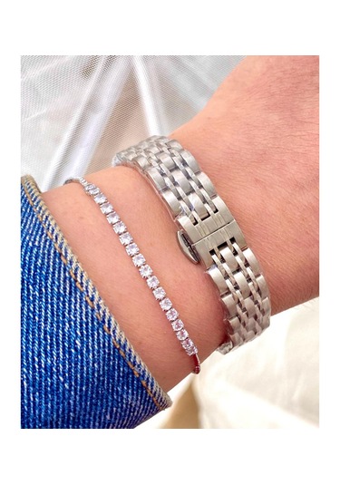 Reward Rw0329 Taşlı Kadran Çelik Kadın Kol Saat+bileklik