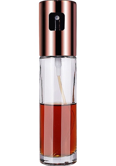 Jeemson 100ml Cam Zeytinyağı Spreyi, Yemek, Salata, Barbekü İçin, Gıda Grubu Malzeme, Şeffaf Flaş, Kolay Doldurma, Pratik Kullanım Altın
