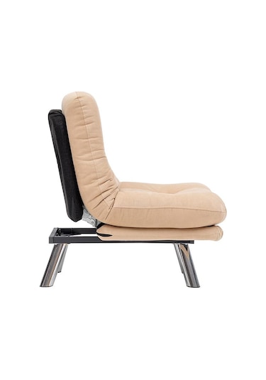 Pafu Hippo Yataklı Tekli Koltuk - Krem Krem