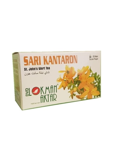 Lokman Aktar Sarı Kantaron Bitki Süzen Poşet Çay 20 x 2 G