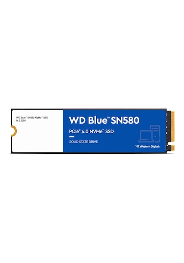 WD 500 GB Blue SN580 WDS500G3B0E Nvme Gen4 4000MB/S 3600MB/S SSD Disk