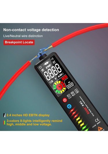 Maiyame Bsıde S1cl Akıllı Multimetre: Otomatik Tanı, Kabloda Kesinti Tespiti, Yüksek Hassasiyetli Elektrik Tamiri Aleti Pil Dahil Değil