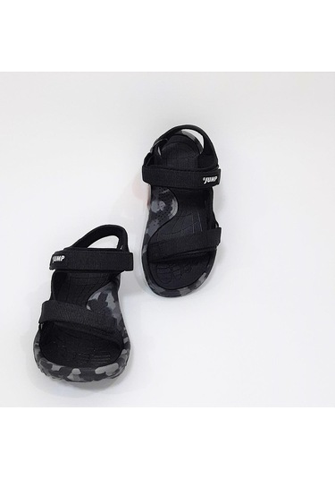 Jump 30066 Siyah Cırtlı Rahat Erkek Çocuk Sandalet 001