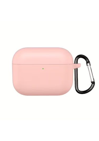 Airpods Pro 3 2025 Uyumlu Mat Silikon Kılıf 1 Kalite +kanca Pembe