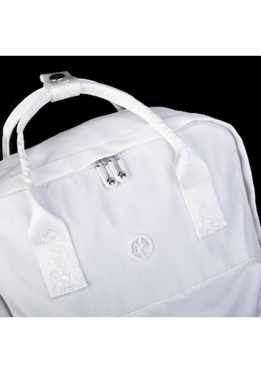 Nas Bag Unisex Sırt Ve El Çantası Büyük Boy Su Geçirmez Sırt Çantası 29x40 Cm Beyaz