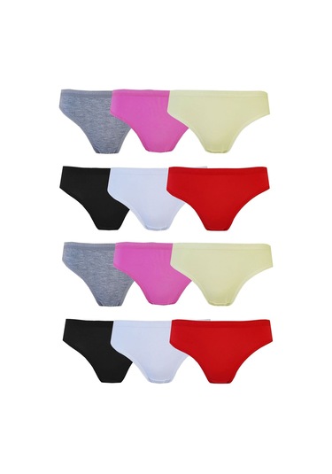 12li Kadın Dantel Detaylı Bayan Külot Pamuklu İç Çamaşırı Nevra