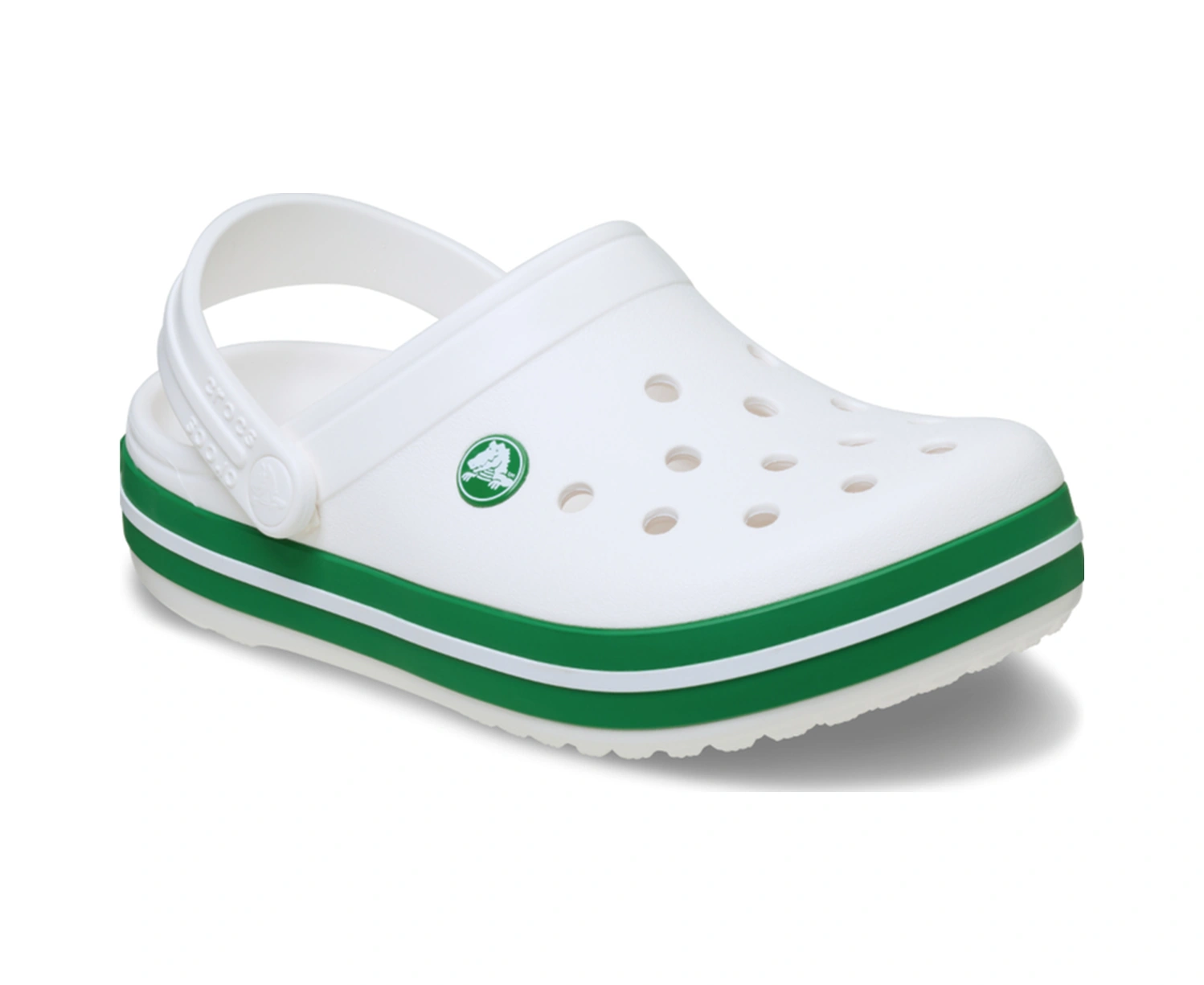 Crocs Crocband Clog K Çocuk Sabo Terlik Beyaz Gri Beyaz Gri