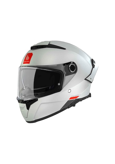 Mt Thunder 4 Sv Solid A0 Kapalı Kask Parlak Beyaz