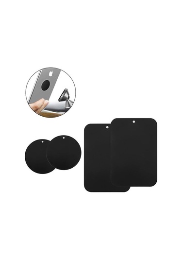 4 Adet Mat Siyah 40mm+45 65mm Cep Telefonu Tutucu Aksesuar Yaması