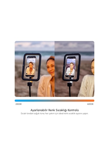 Shiftcam Snapstudio Light Manyetik Led Ring Işık, Ayarlanabilir Parlaklık Ve Renk Sıcaklığı, Usb-c Ş Siyah