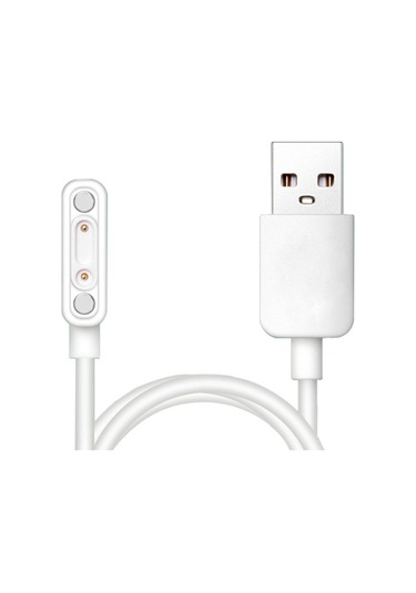 Ally 8X P1 M1 Se5 Akıllı Çocuk Saati Manyetik Şarj Cihazı Kablos-Beyaz