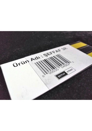 10 Adet C Tipi 5 x 10 CM Depo Raf Etiketlik Yapışkanlı İsimlik