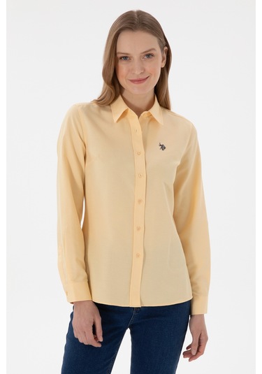 U.s. Polo Assn. Kadın Bej Gömlek Basic 50307726-vr011 Bej