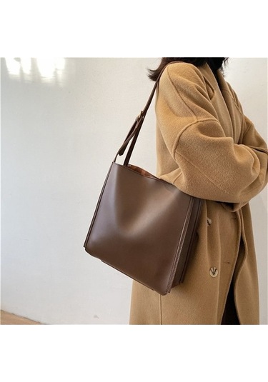 Luckydog Kadınlar İçin Siyah Klasik Desenli Büyük Kapasiteli Pu Çanta - 2020 Sonbahar/kış Modelleri, Tek Bölmeli, Zip Ve Kanca Siyah