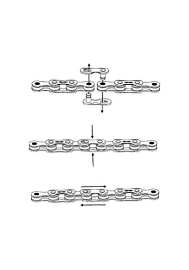 Sram  Powerlink Zincir Kilidi 8v Siyah - Kırmızı