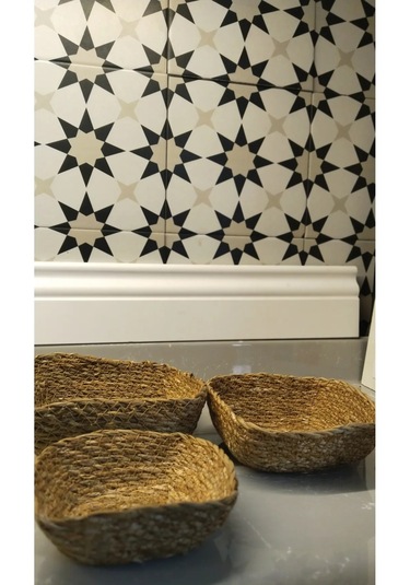 Handmade Kare Mini Sepet Seti 3lü