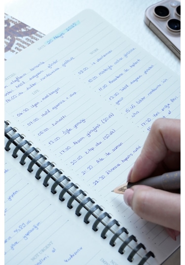 Sylcon Spiralli Defter Life&work . Pp.100 Gr. Ivory,a5 Siyah Siyah2