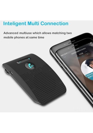 Besthome1 Bluetooth Araç Hoparlörü - Çift Bağlantı, 10 Saat Konuşma, Otomatik Açma/kapama, Net Ses Kalitesi Siyah Siyah