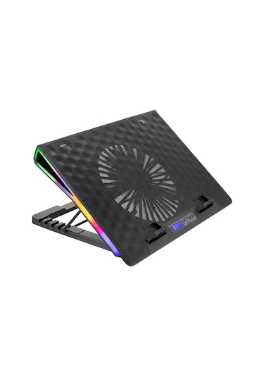 Bix BX-CP01G RGB Aydınlatmalı Dijital Kademeli Gaming Notebook Soğutucu