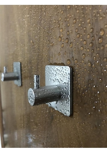 Deltahome Paslanmaz Çelik 2 Adet Tekli Havluluk Askılık Kanca. Metalik