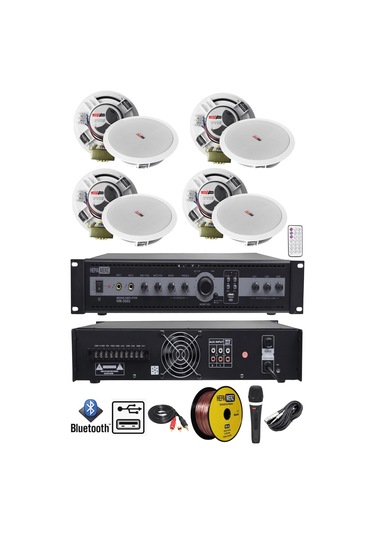 Lastvoice Maxx Paket-1 Tavan Hoparlörü ve 3 Bölgeli Anfi Ses Sist