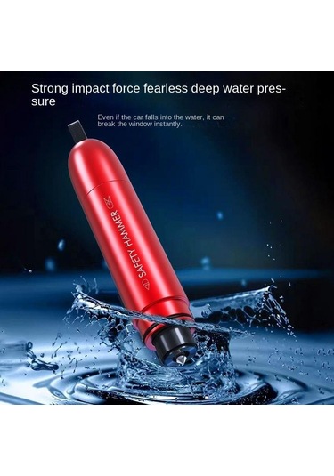 Kırmızı Bir Saniye Kırık Cam Artefakt Araba Emniyet Çekici Çok Fonksiyonlu Kaçış Kırık Cam Artefakt Kaçış Çekici Acil Durum Çekici