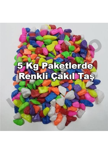 Teraryum Çakıl Taşı. Fanus Renkli Taş Dekoratif Renkli Taş