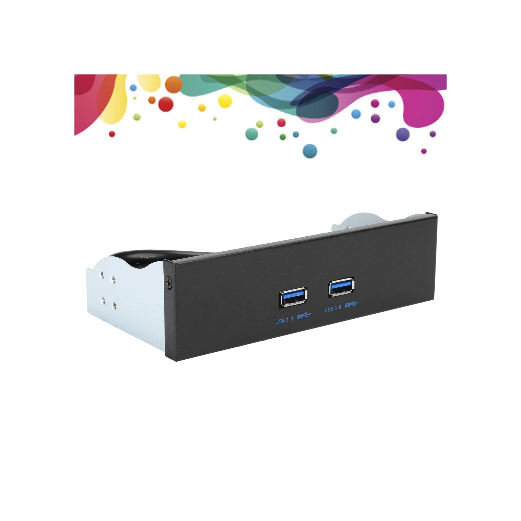 Xiyyadms Usb 3.0 Ön Panel, Optik Sürücü Konumu, Çift Port, 19/20pin Dönüştürücü Kablosu, 5gbps Hızlı Veri Transferi, 0.8m Uzunluk, Win/linux Desteği