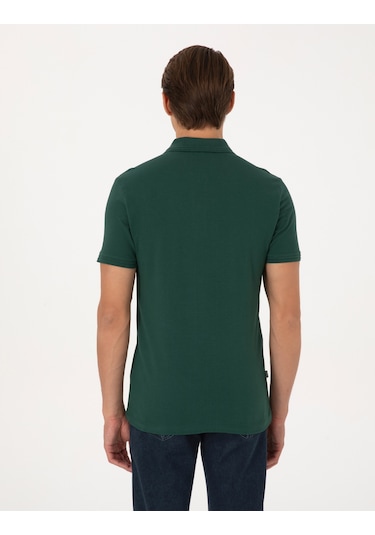Pierre Cardin Erkek Koyu Yeşil Tişört Basic 50325323-vr079 Koyu Yeşil