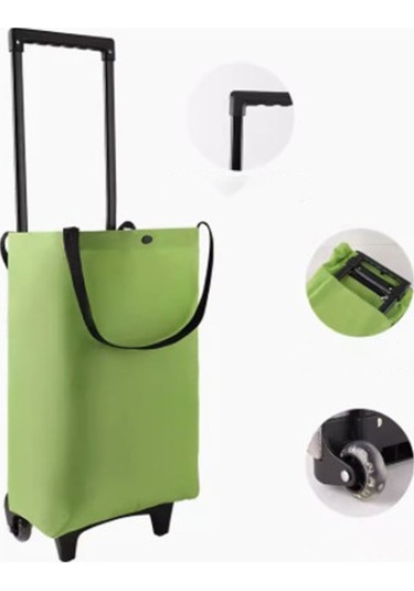 Katlanabilir Seyahat Ve Alışveriş Çekçekli Çanta 10