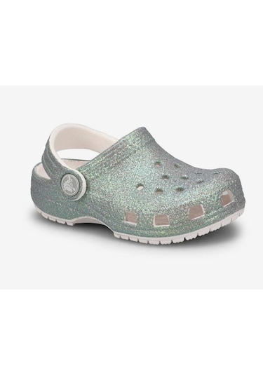 Crocs Classic Irıdescent Glitter Cg T Simli Kız Çocuk Terlik 210985 210985 100 100 Su Yeşili