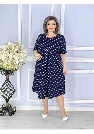 Adenashop Günlük Büyük Kıyafet A-kesim Elbise 445402455