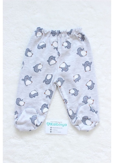 Cool Baby Penguin Yenidoğan 5'li Takım Gri Açık Bej