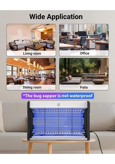 Fortunelane 3000v Yüksek Voltajlı Elektrikli Sivrisinek Zapper, Kapalı Sistemli Sivrisinek Katili, Sağlık Odaklı Sinek Tuzağı