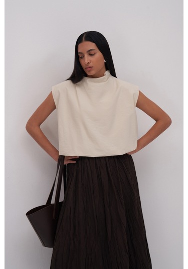 Mila Pilise Maxi Etek Acı Kahve Acı Kahverengi