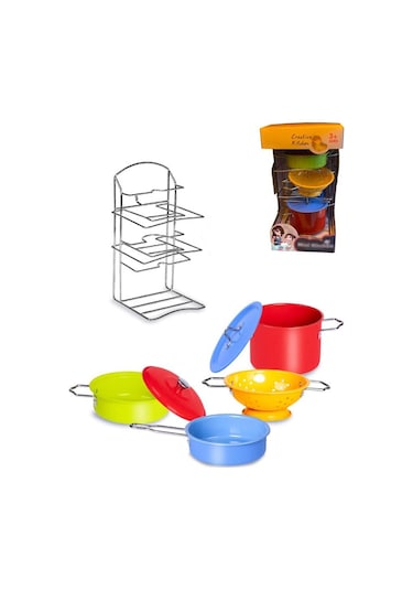 Mini Eğitici Evcilik Mutfak Kız Çocuk Oyuncak Seti Sofra Takımı
