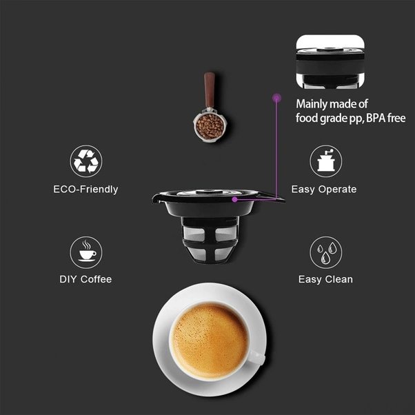 Fortunelane Espresso Uyumlu Yeniden Kullanılabilir Kahve Filtresi - Hassas Filtre, 2'li Paket Diğer Diğer
