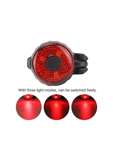 Geeroyoo Yol Bisikleti İçin Ayarlanabilir, 3 Işık Modlu, Dayanıklı Minik Geribakış Aynası - Bisiklet Güvenlik Aksesuarı 42g