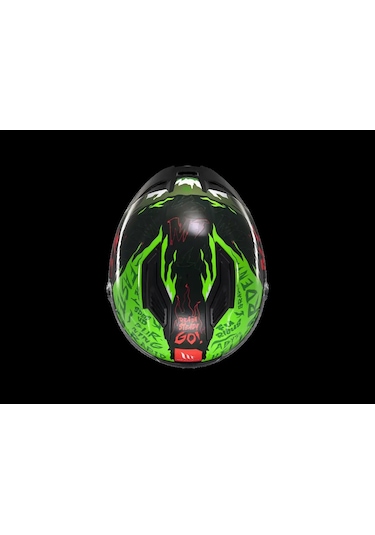 Mt Helmets Mt Stınger Ardent C6 Motosiklet Kaskı Siyah Yeşil