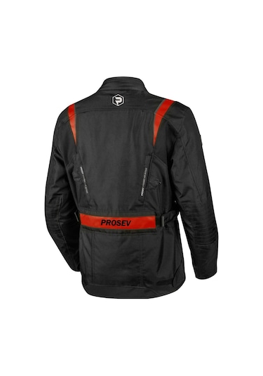Prosev 5217 Stelvio Kışlık Motosiklet Montu Kırmızı-siyah