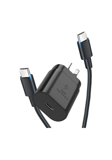 Monyee 25w Süper Hızlı Duvar Şarj Cihazı + 1m Type-c Kablosu - Samsung Galaxy S24/s23/s22, Google Pixel 8/7 Ve Daha Fazla Model İçin