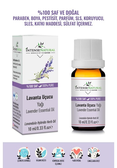 Intense Natural Lavanta Uçucu Yağı 3 x 10 ML