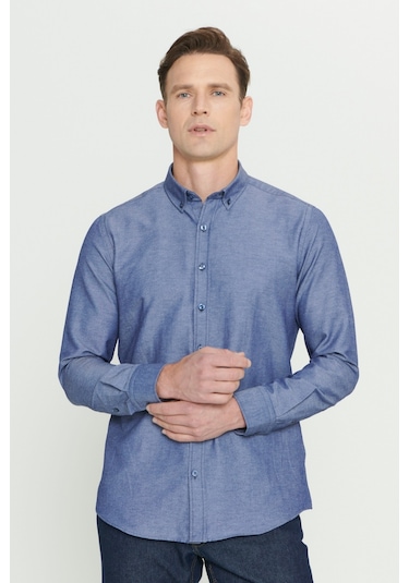 AC&Co / Altınyıldız Classics Erkek Gömlek (465701802) Mavi