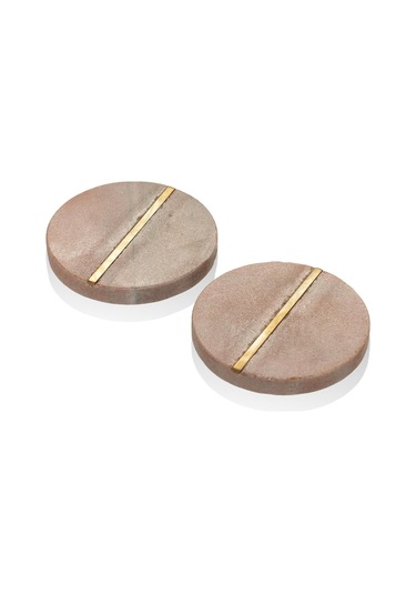 The Mia Nature Bardak Altlığı 2li Set Brk0136 Pembe