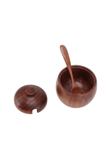 Baharat Kavanozu Tuzluk Şeker Kutusu Baharat Kabı Kaşık Kapaklı Mutfak Saklama -