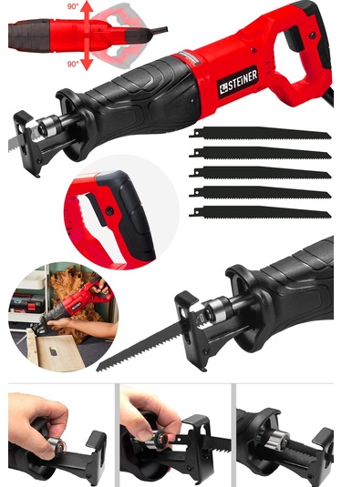 Steiner Turbo 9001 Tilki Kuyruğu Makinesi Kırmızı