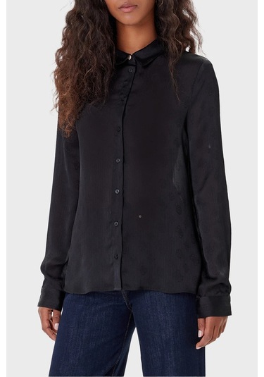 Guess Bayan Gömlek W5yh1a Whcr2 Jblk Siyah Siyah