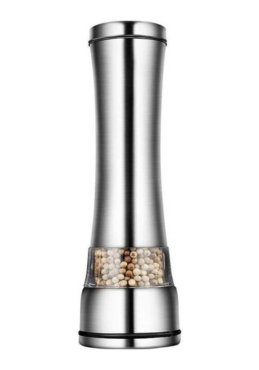 Dancemonkey 304 Paslanmaz Çelik Biber Değirmeni, Manuel Cam Değirmeni, Karabiber Değirmeni, Kahve Çeşni Şişesi Ahşap