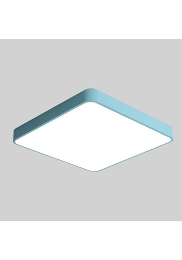 Macaron Kare Tavan Lambası, 3 Renkli Işık For 40cm Diğer Diğer